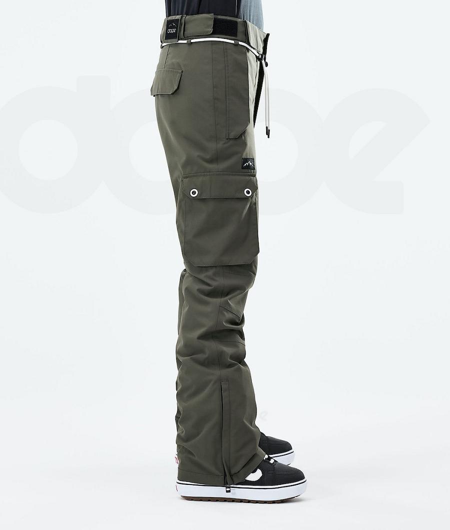 Dope Iconic W 2021 Donna Pantaloni Snowboard Verde Oliva Verdi | ITGL3281