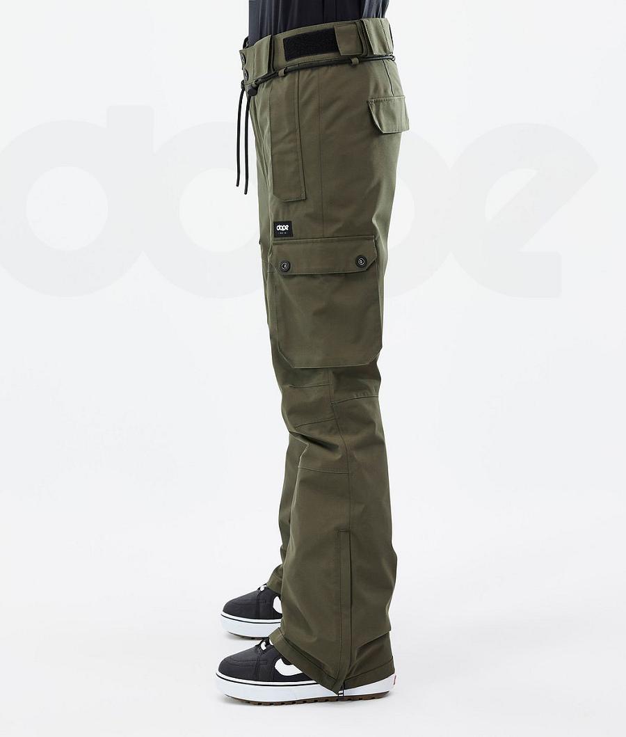 Dope Iconic W Donna Pantaloni Snowboard Verde Oliva Verdi | ITYU3272