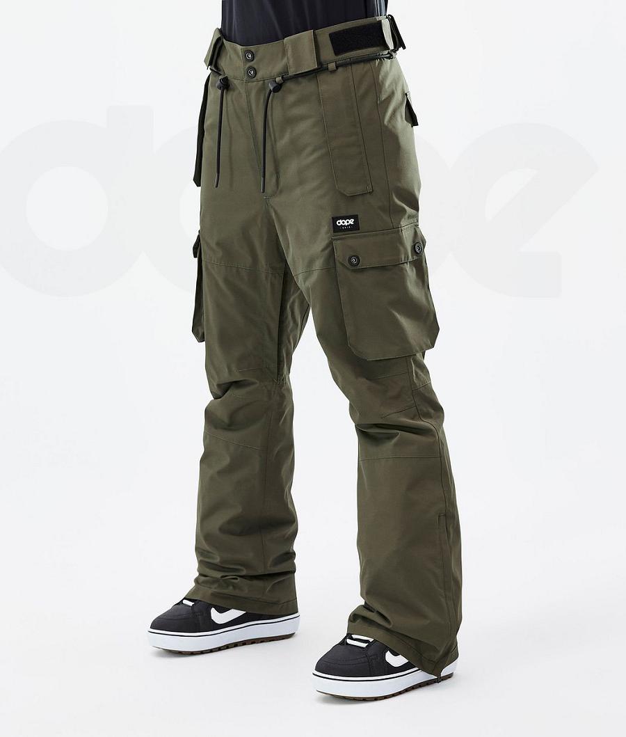 Dope Iconic W Donna Pantaloni Snowboard Verde Oliva Verdi | ITYU3272