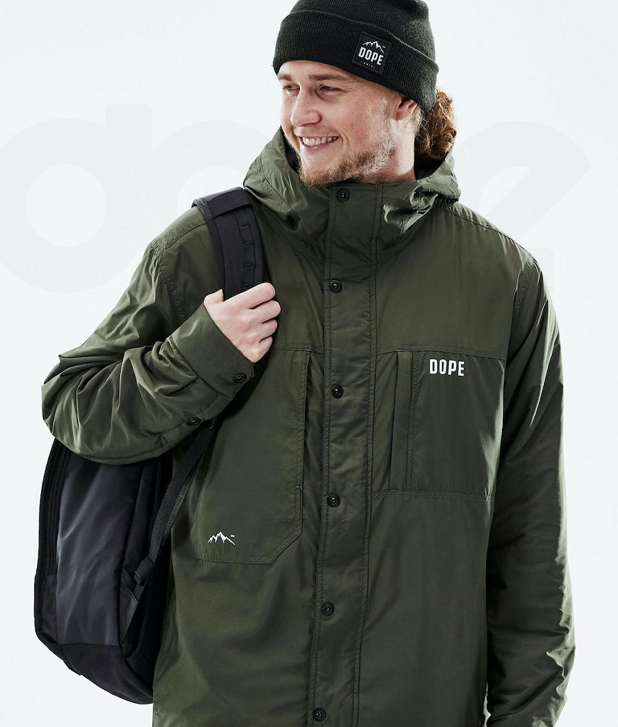 Dope Insulated Uomo Giacche Outdoor Verde Oliva Verdi | ITUT2703