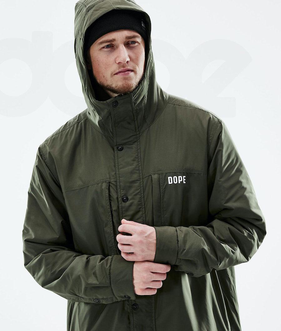 Dope Insulated Uomo Giacche Outdoor Verde Oliva Verdi | ITUT2703