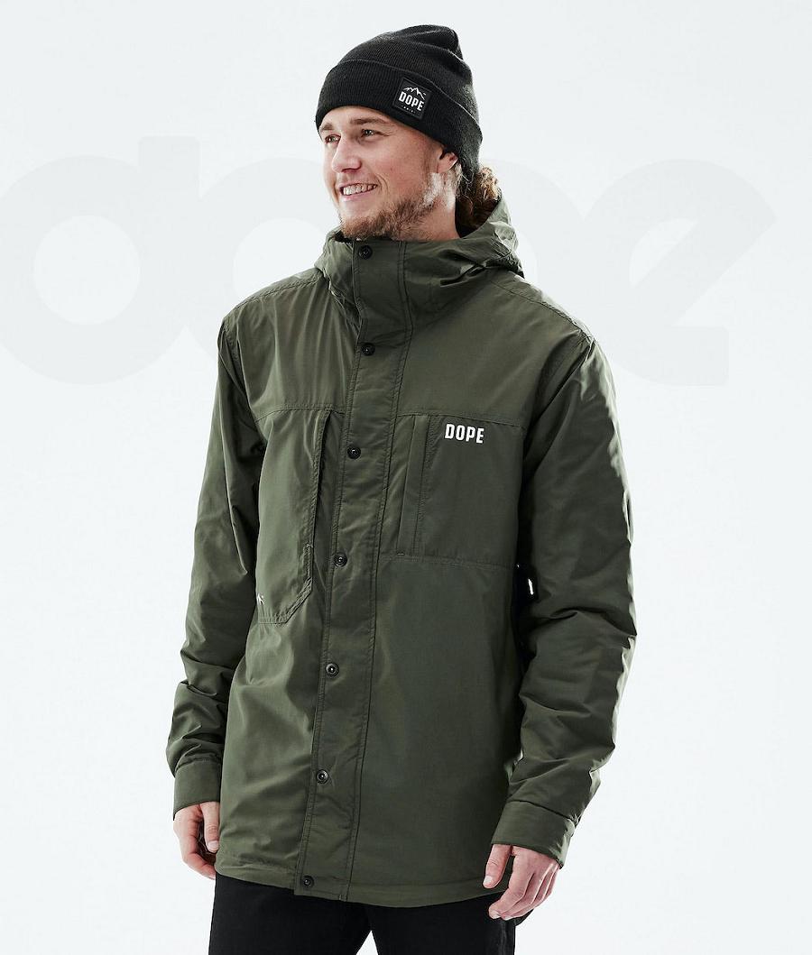 Dope Insulated Uomo Giacche Outdoor Verde Oliva Verdi | ITUT2703