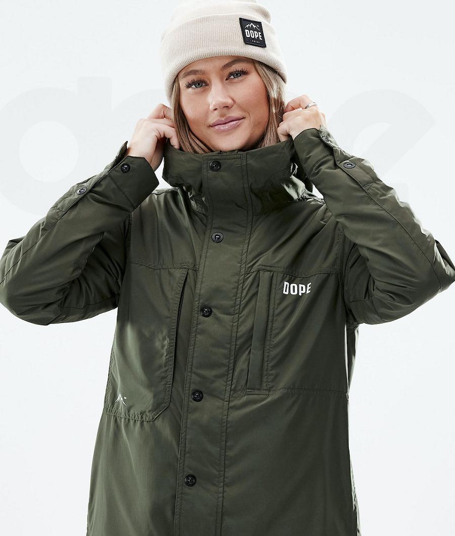 Dope Insulated W Donna Giacche Outdoor Verde Oliva Verdi | ITPQ3740