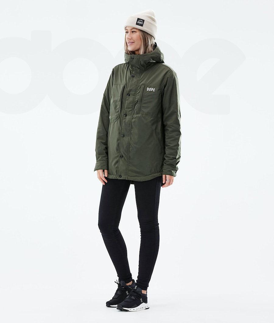 Dope Insulated W Donna Giacche Outdoor Verde Oliva Verdi | ITPQ3740