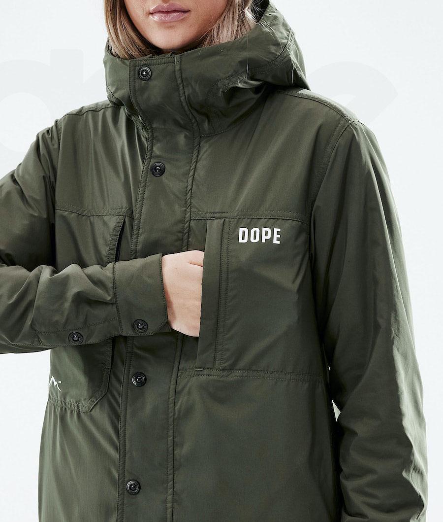 Dope Insulated W Donna Giacche Outdoor Verde Oliva Verdi | ITPQ3740