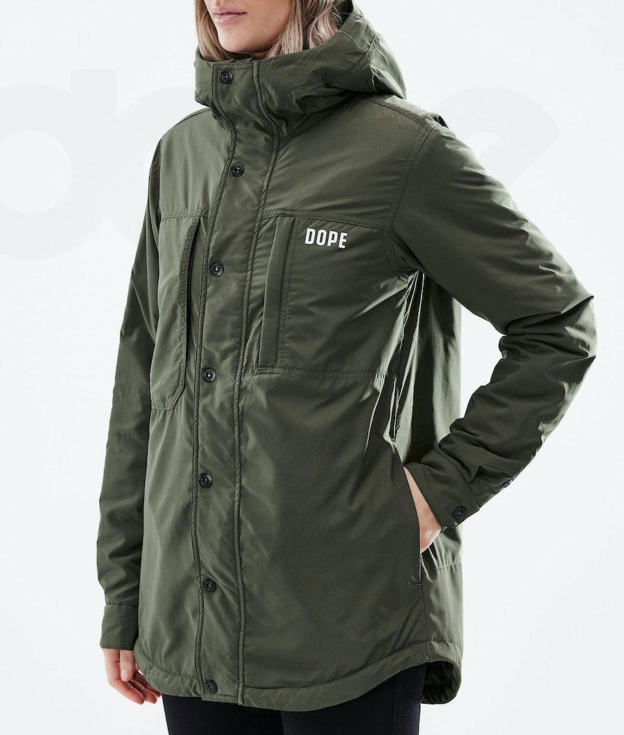 Dope Insulated W Donna Giacche Outdoor Verde Oliva Verdi | ITPQ3740