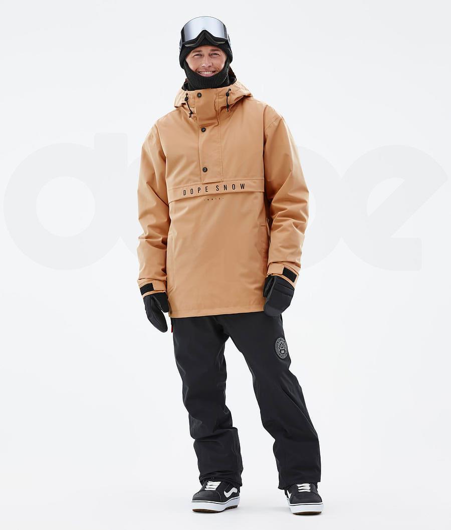 Dope Legacy Uomo Giacche Snowboard Khaki Gialle | ITNB2800