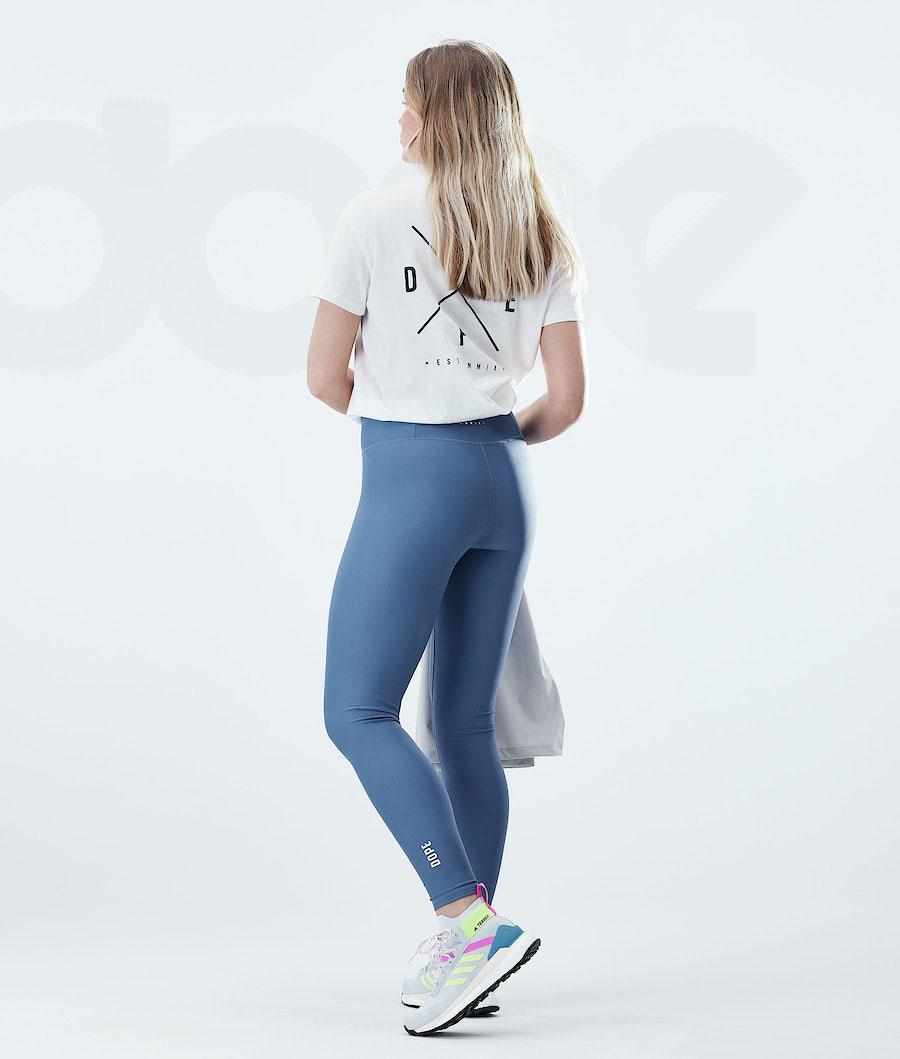 Dope Lofty Donna Leggings Blu Grigie | ITGL3787