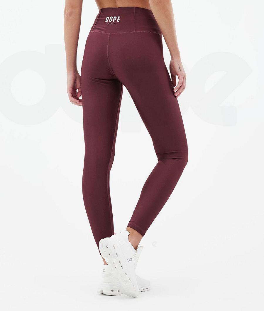 Dope Lofty Donna Leggings Bordeaux | ITNB3785