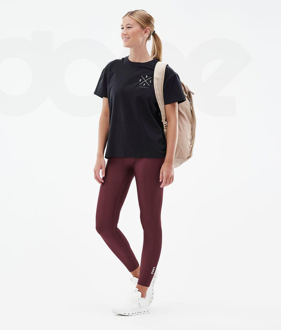 Dope Lofty Donna Leggings Bordeaux | ITNB3785