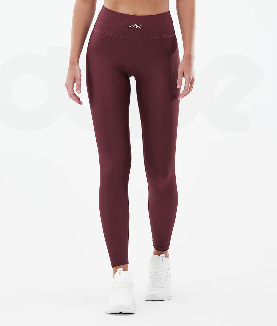 Dope Lofty Donna Leggings Bordeaux | ITNB3785