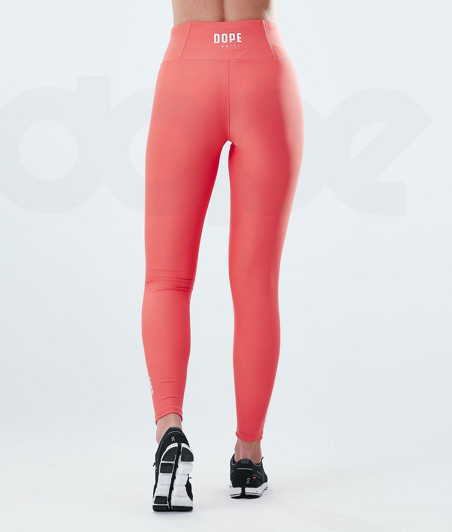 Dope Lofty Donna Leggings Rosse | ITSO3790