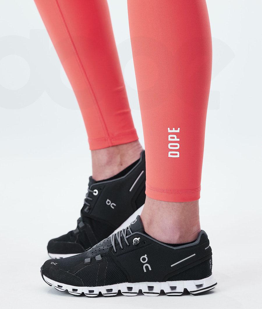 Dope Lofty Donna Leggings Rosse | ITSO3790