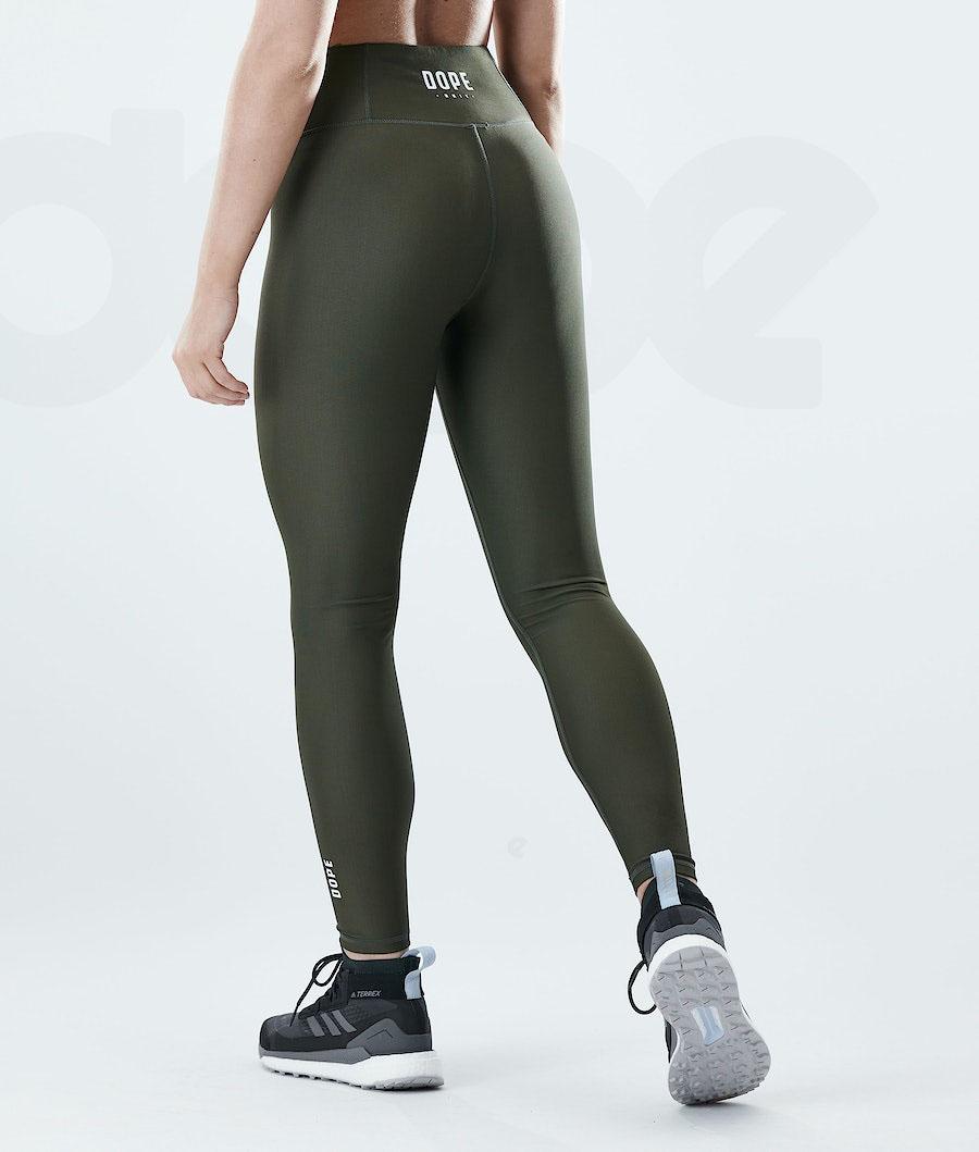 Dope Lofty Donna Leggings Verde Oliva Verdi | ITAP3791