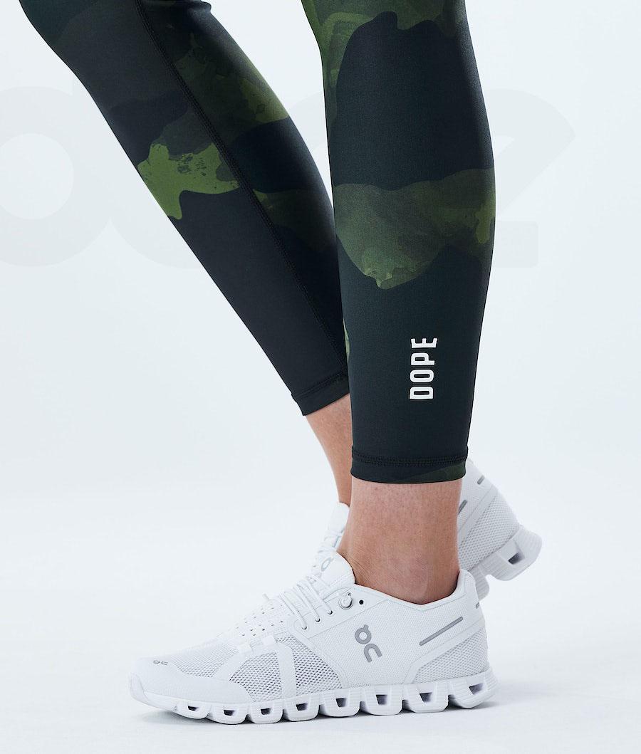 Dope Lofty Donna Leggings Verdi Camouflage | ITHK3793