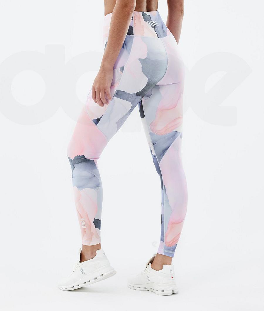 Dope Lofty Tech Blot Donna Leggings Bianche | ITTV3804