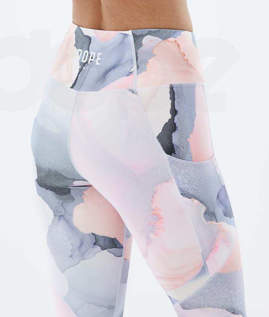 Dope Lofty Tech Blot Donna Leggings Bianche | ITTV3804