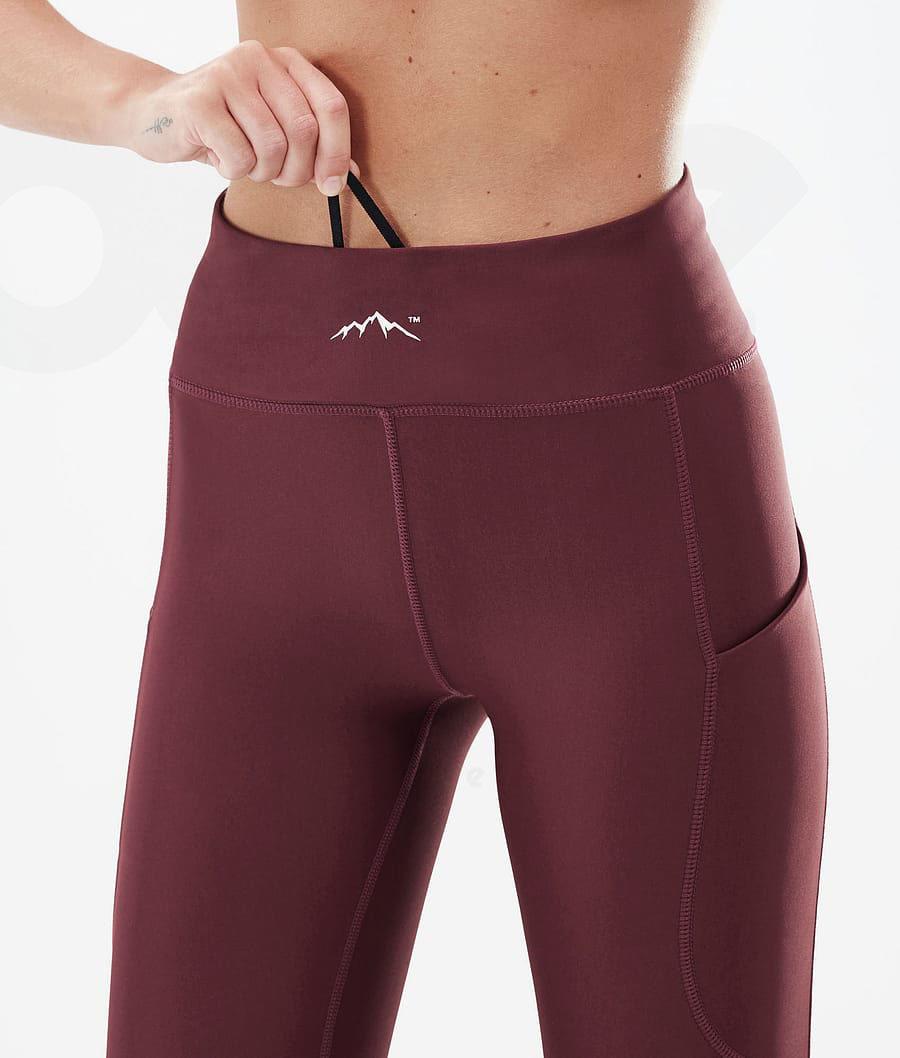 Dope Lofty Tech Burgundy Donna Leggings Bordeaux | ITEX3806