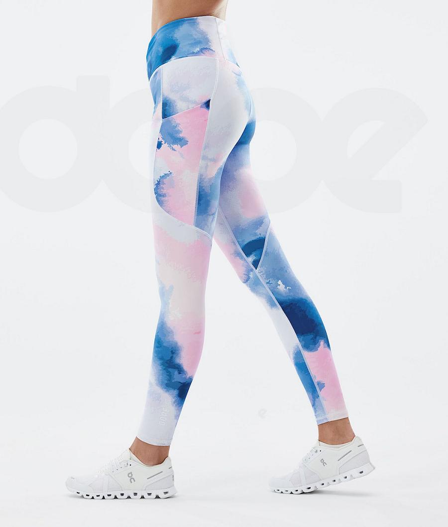 Dope Lofty Tech Donna Leggings Bianche Colorate | ITAP3798