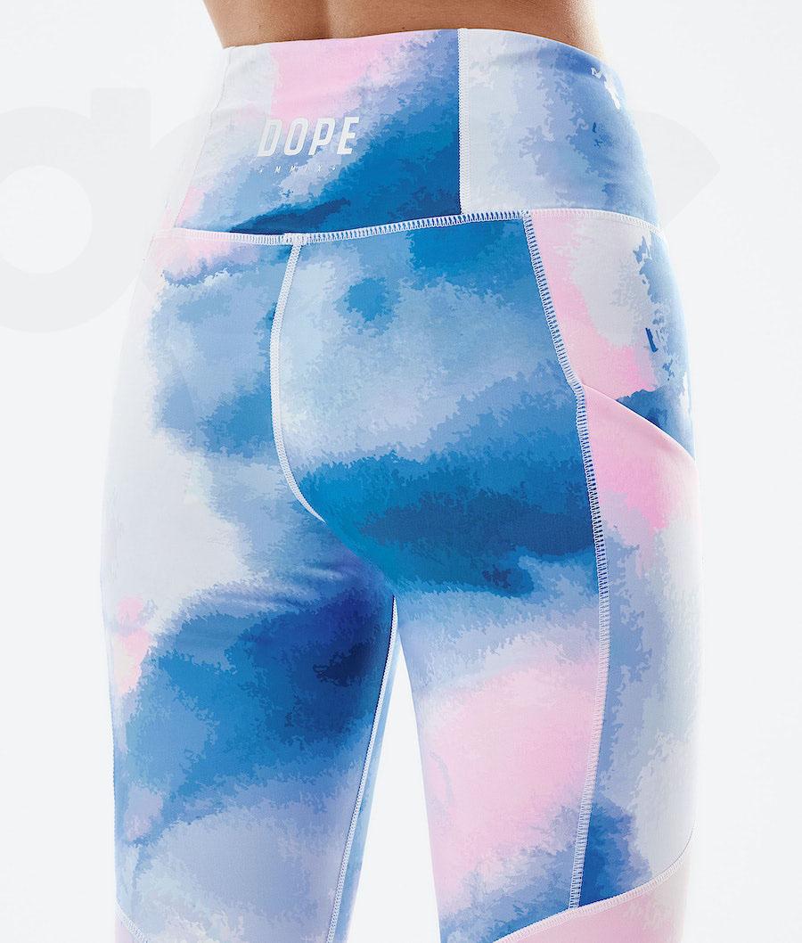 Dope Lofty Tech Donna Leggings Bianche Colorate | ITAP3798