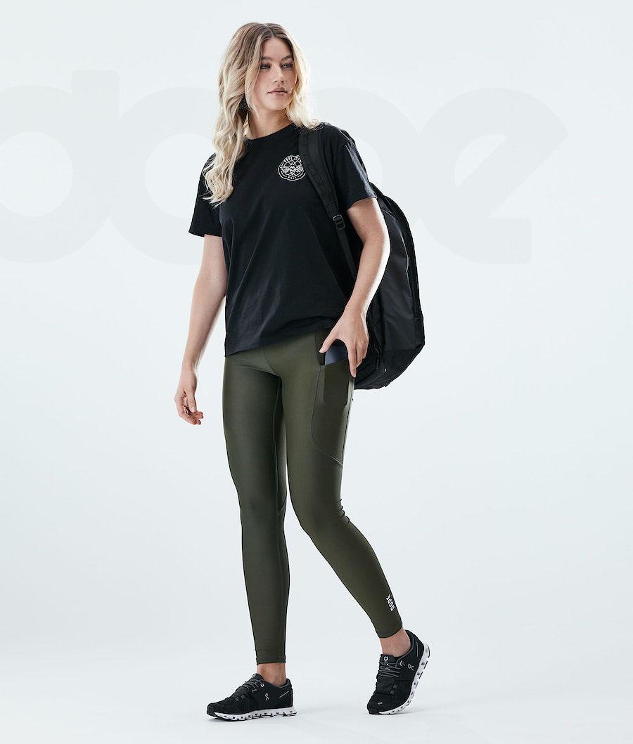 Dope Lofty Tech Donna Leggings Verde Oliva Verdi | ITSO3797