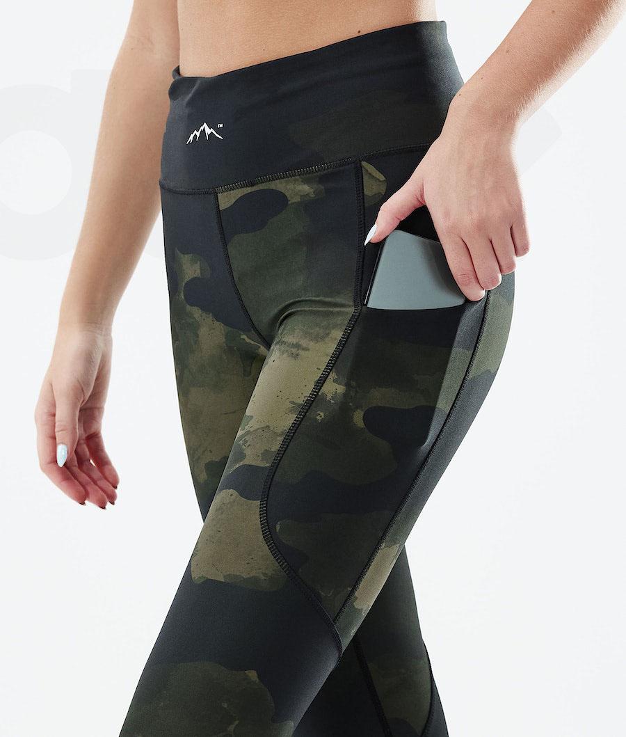 Dope Lofty Tech Donna Leggings Verdi Camouflage | ITUT3802