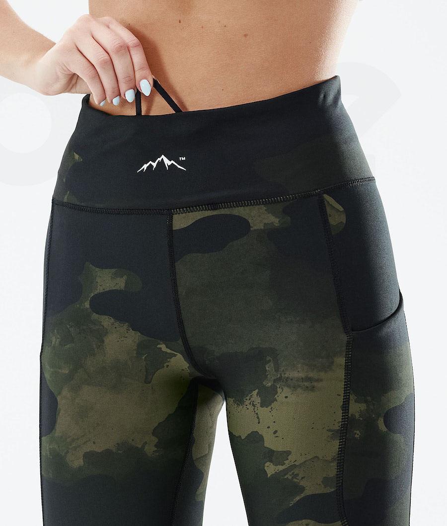 Dope Lofty Tech Donna Leggings Verdi Camouflage | ITUT3802