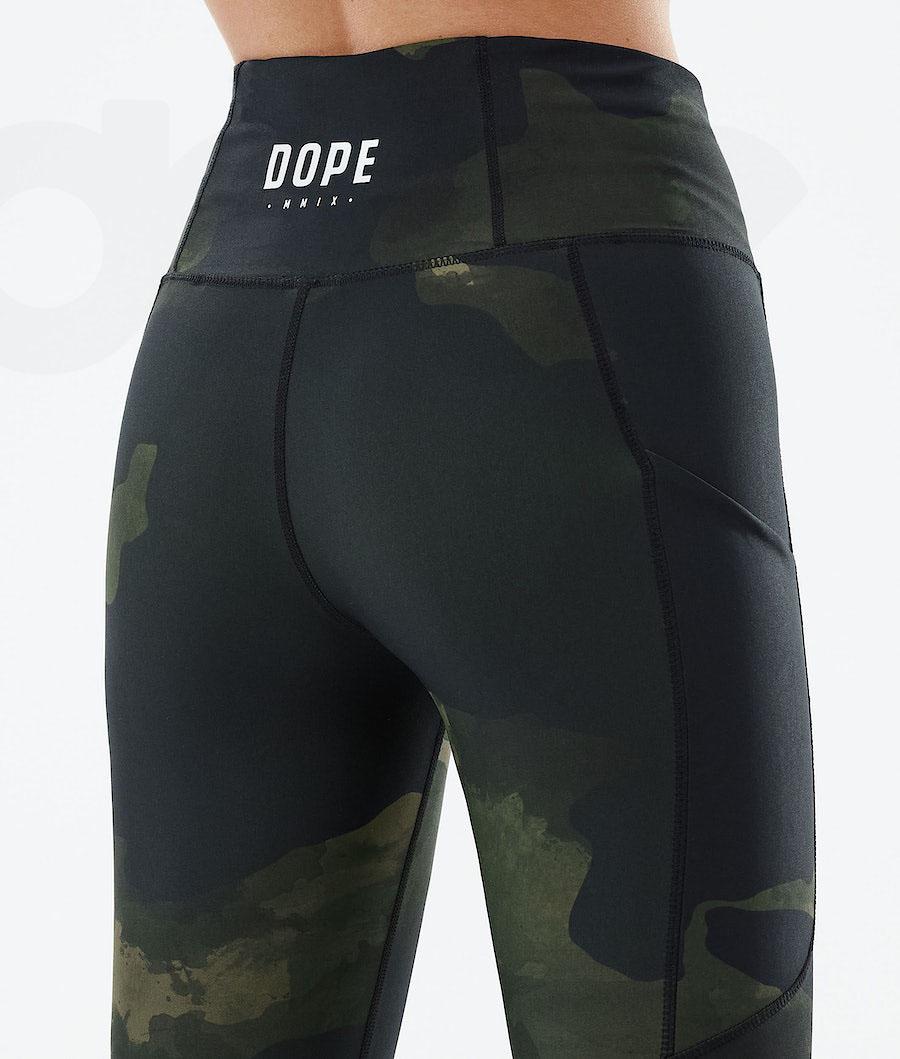 Dope Lofty Tech Donna Leggings Verdi Camouflage | ITUT3802