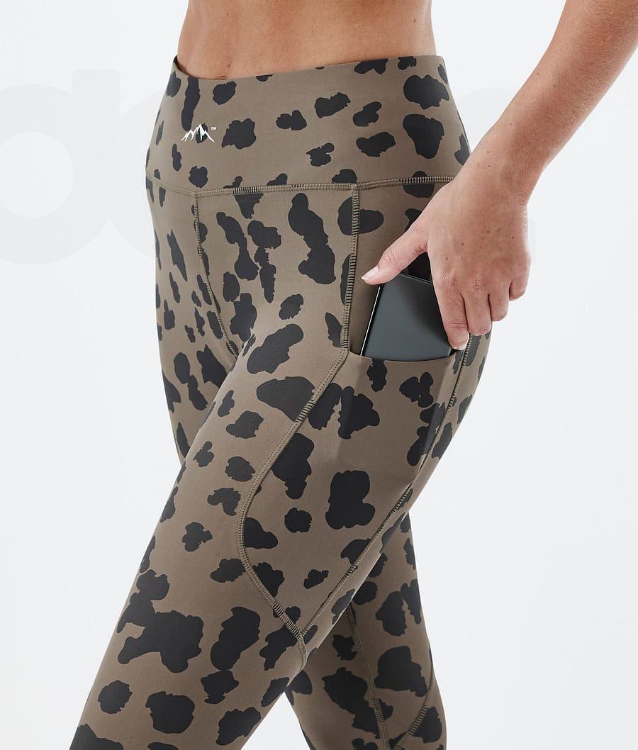 Dope Lofty Tech Dots Donna Leggings Marroni | ITMA3809