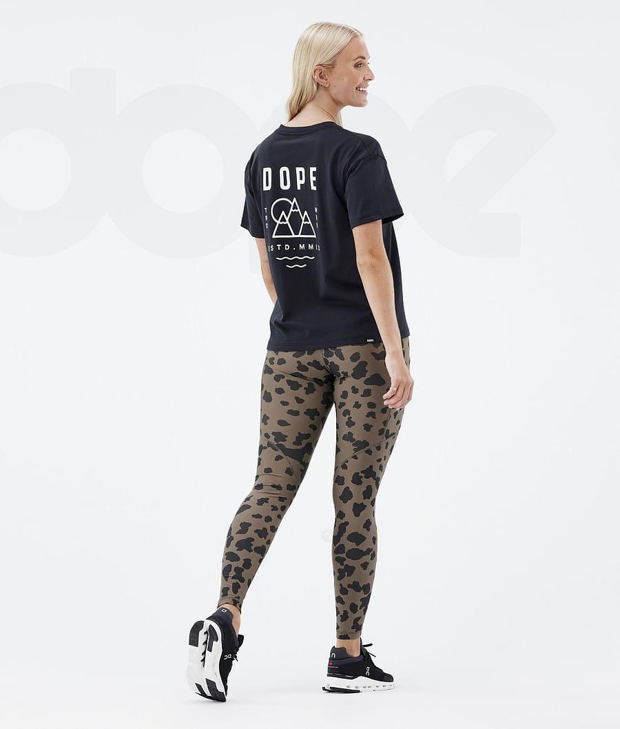 Dope Lofty Tech Dots Donna Leggings Marroni | ITMA3809