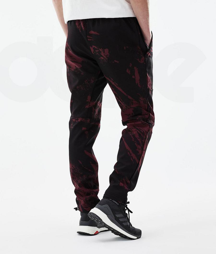 Dope Nomad Paint Uomo Pantaloni Outdoor Bordeaux | ITEX2680