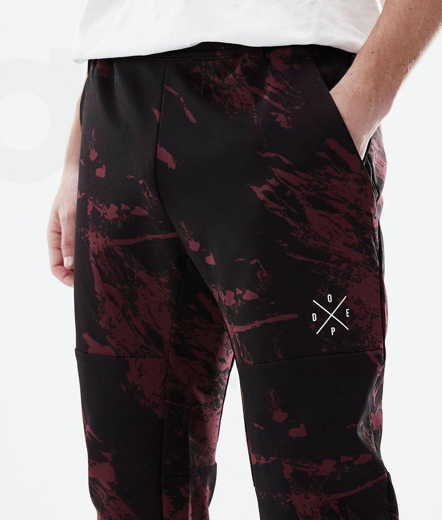 Dope Nomad Paint Uomo Pantaloni Outdoor Bordeaux | ITEX2680