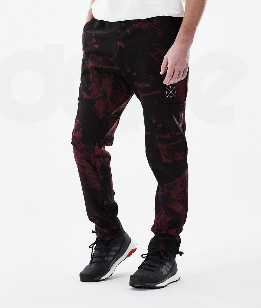 Dope Nomad Paint Uomo Pantaloni Outdoor Bordeaux | ITEX2680