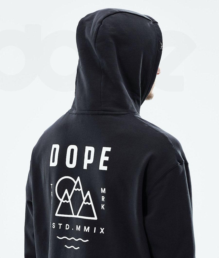 Dope Ozed Uomo Felpa Con Cappuccio Nere | ITFM3024