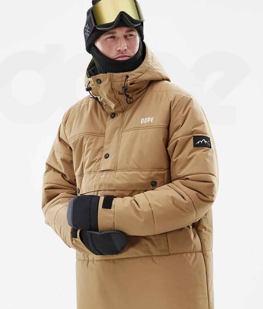 Dope Puffer Uomo Giacche Snowboard Oro | ITDN2812