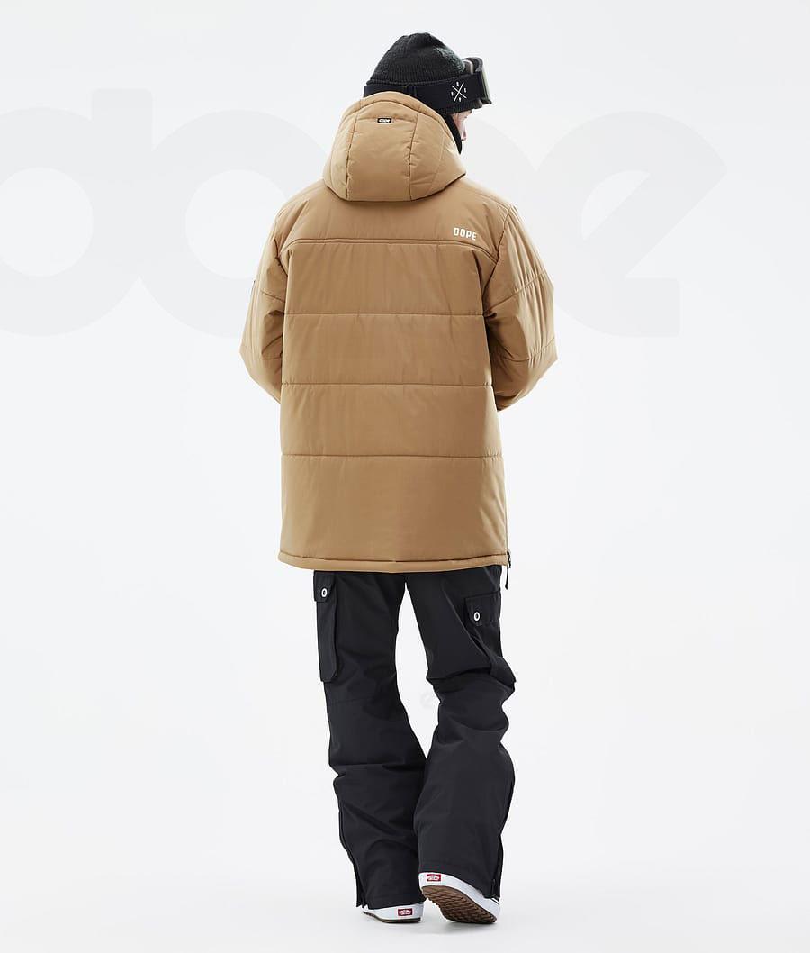 Dope Puffer Uomo Giacche Snowboard Oro | ITDN2812