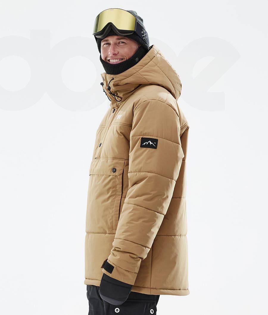 Dope Puffer Uomo Giacche Snowboard Oro | ITDN2812