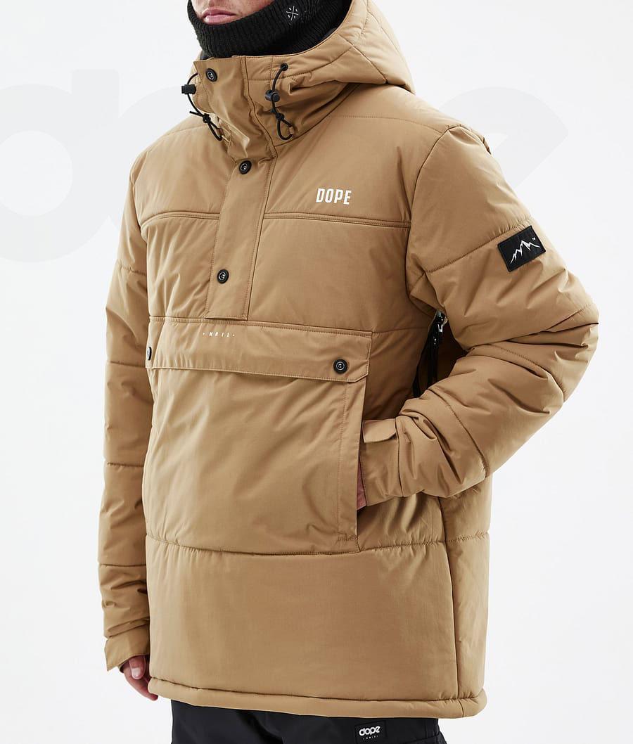 Dope Puffer Uomo Giacche Snowboard Oro | ITDN2812