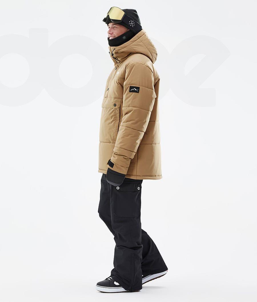 Dope Puffer Uomo Giacche Snowboard Oro | ITDN2812