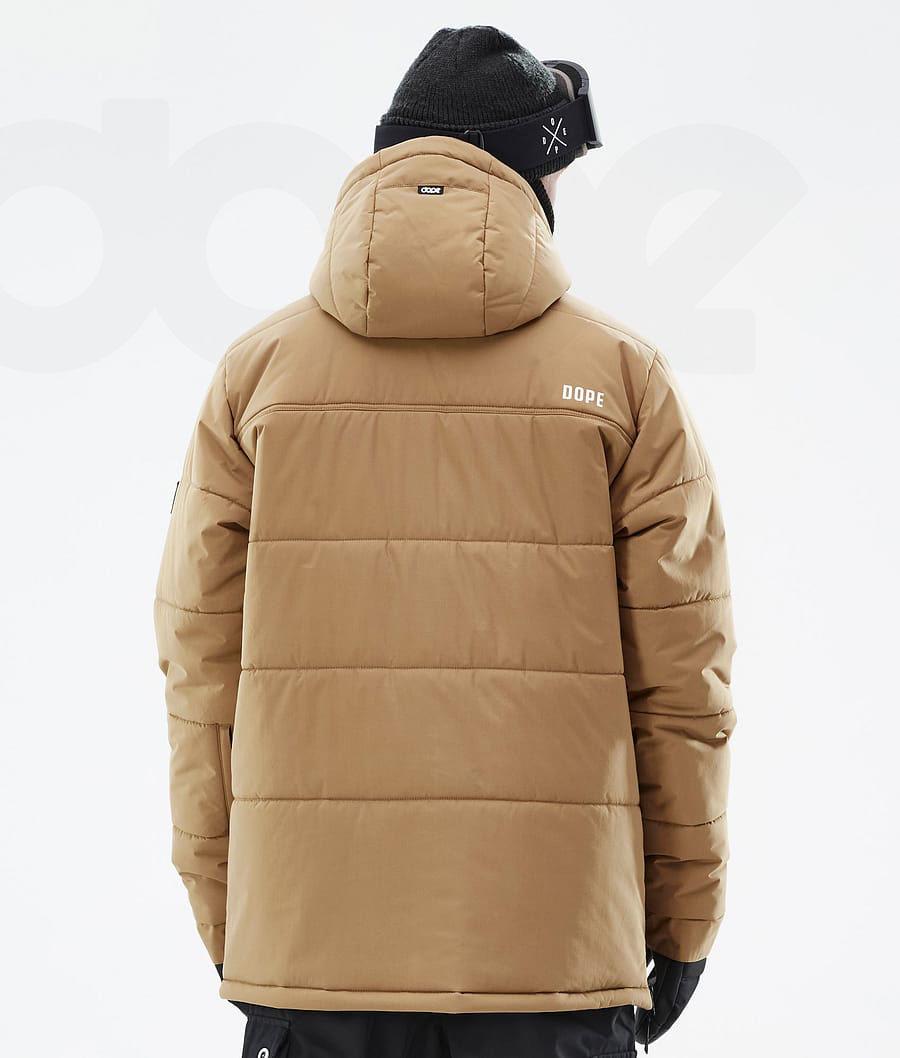 Dope Puffer Uomo Giacche Snowboard Oro | ITDN2812