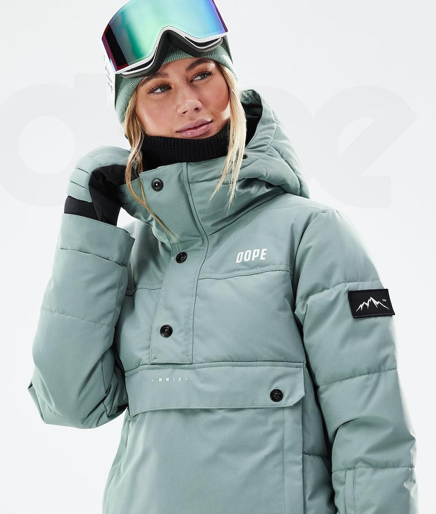 Dope Puffer W 2021 Donna Giacche Snowboard Verdi | ITJJ3506