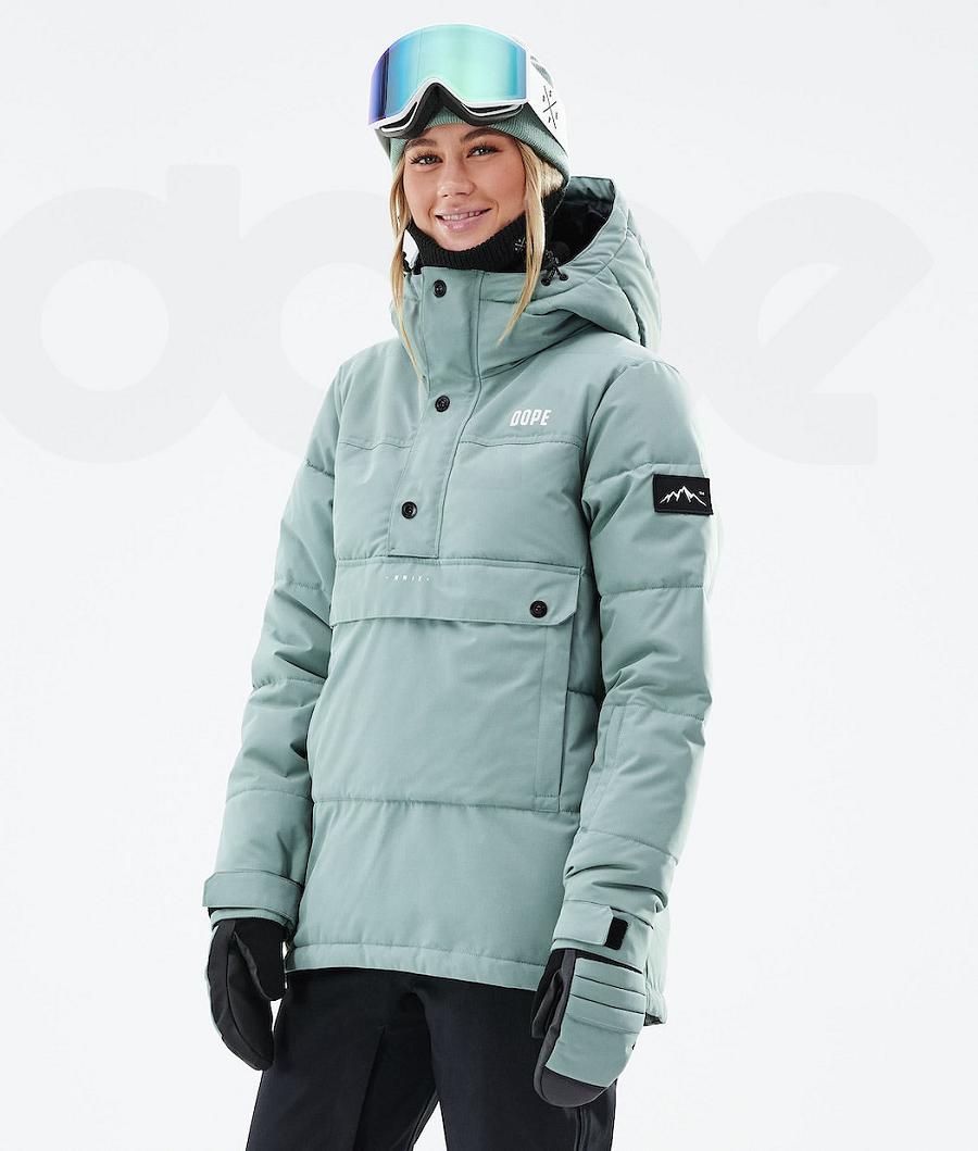 Dope Puffer W 2021 Donna Giacche Snowboard Verdi | ITJJ3506