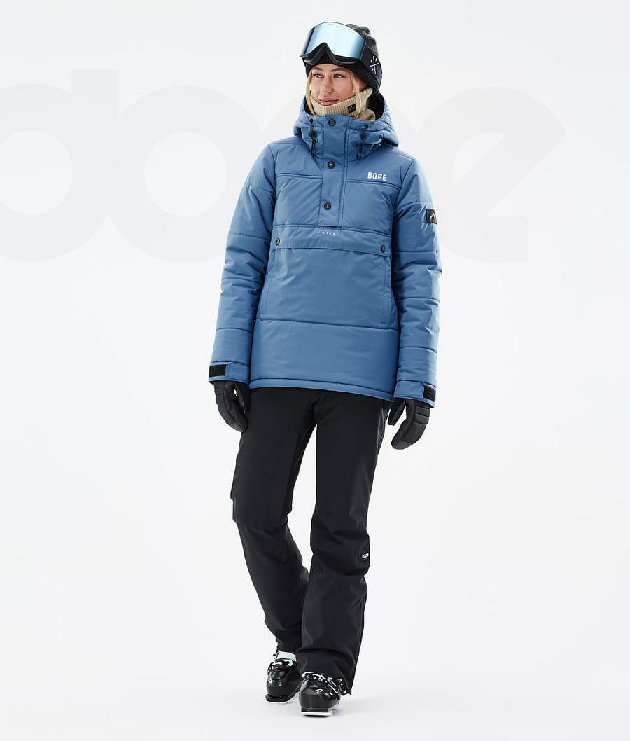 Dope Puffer W Donna Giacche Da Sci Blu Grigie | ITIS3672