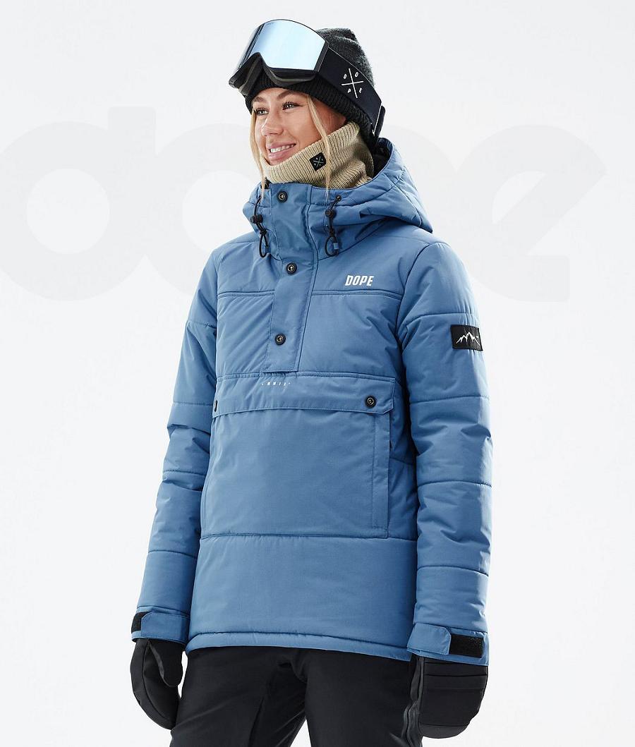 Dope Puffer W Donna Giacche Da Sci Blu Grigie | ITIS3672