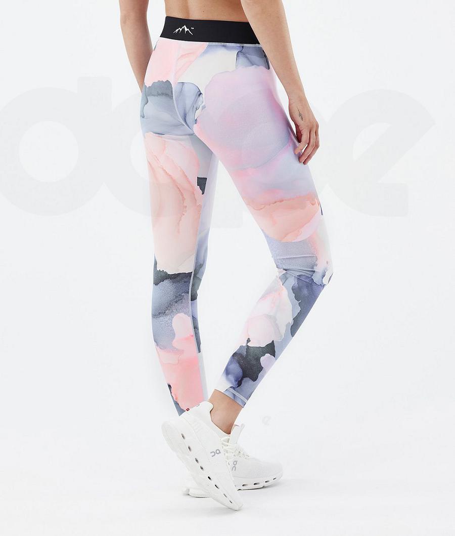 Dope Razor Blot Donna Leggings Rosa Colorate | ITHK3820