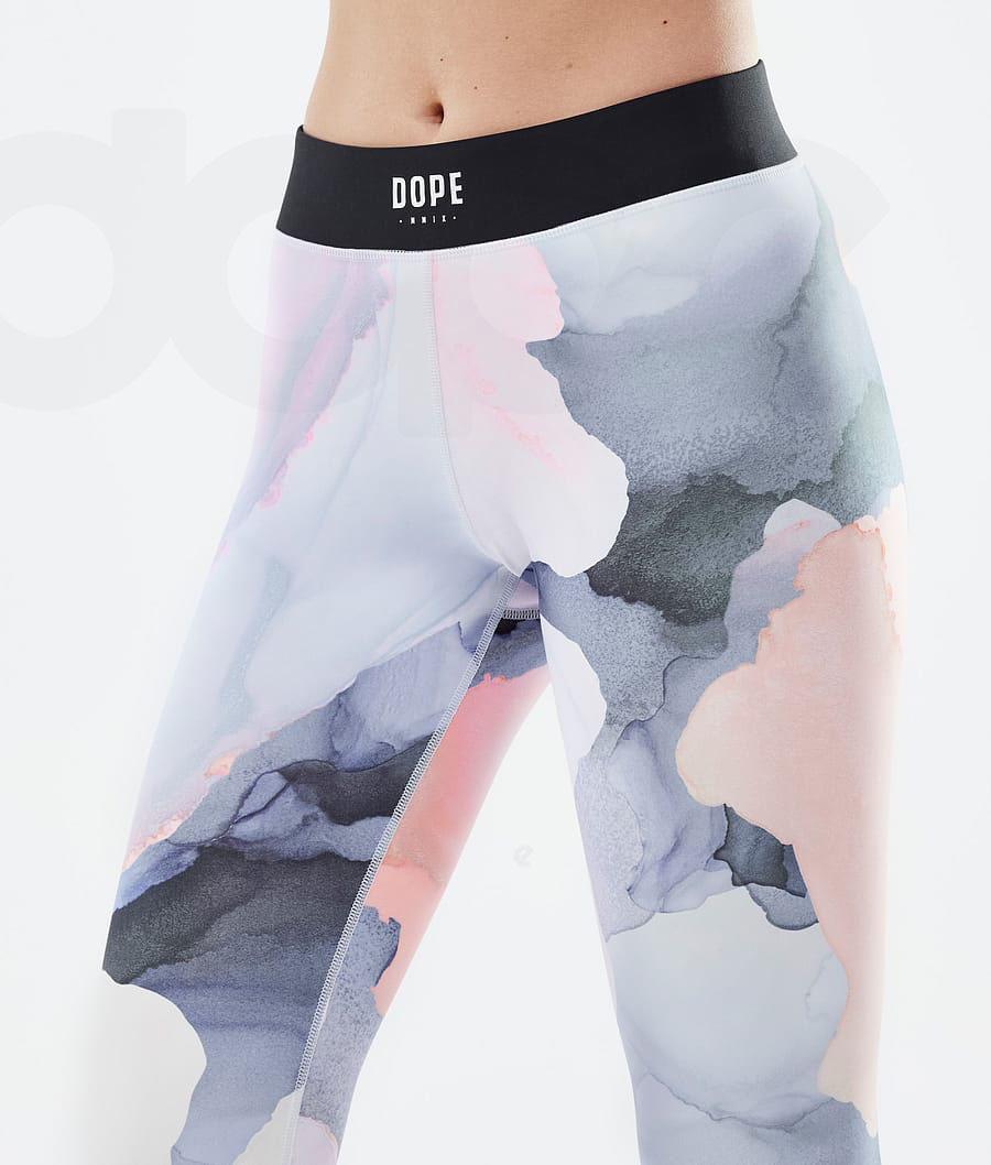 Dope Razor Blot Donna Leggings Rosa Colorate | ITHK3820