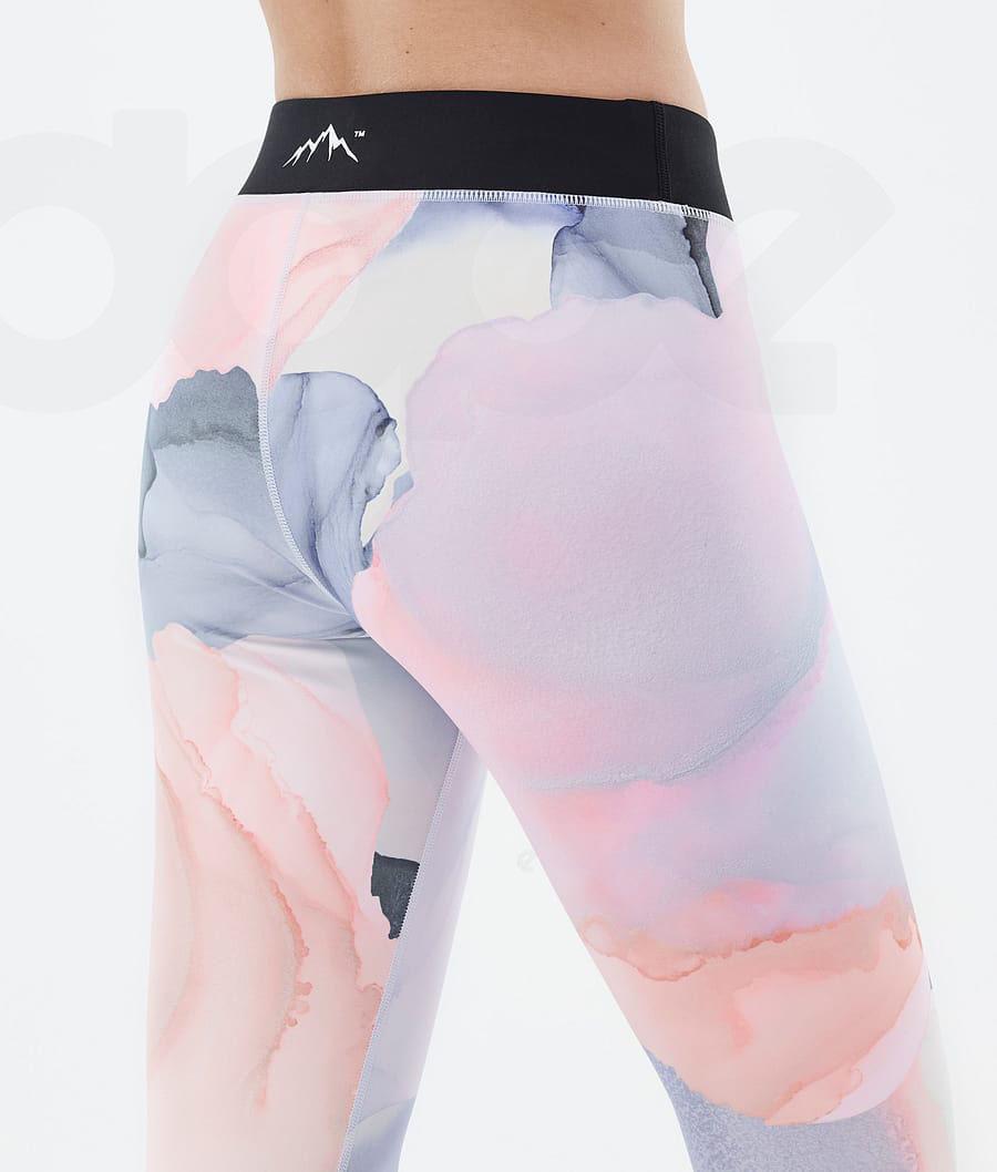 Dope Razor Blot Donna Leggings Rosa Colorate | ITHK3820