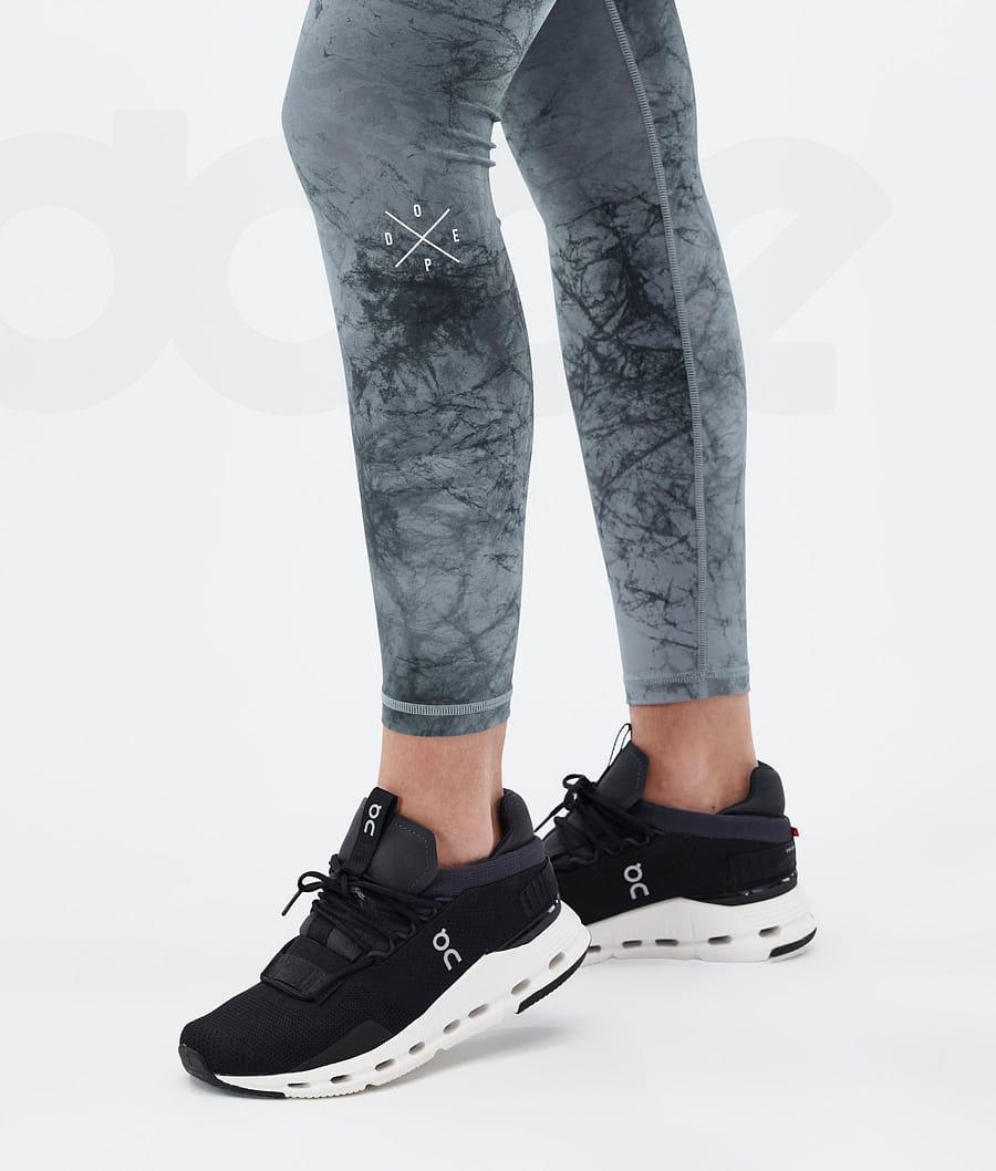 Dope Razor Dirt Donna Leggings Grigie Colorate | ITGL3821