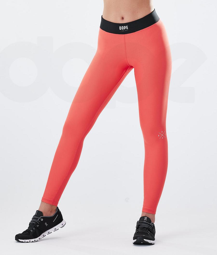 Dope Razor Donna Leggings Arancioni | ITZG3815