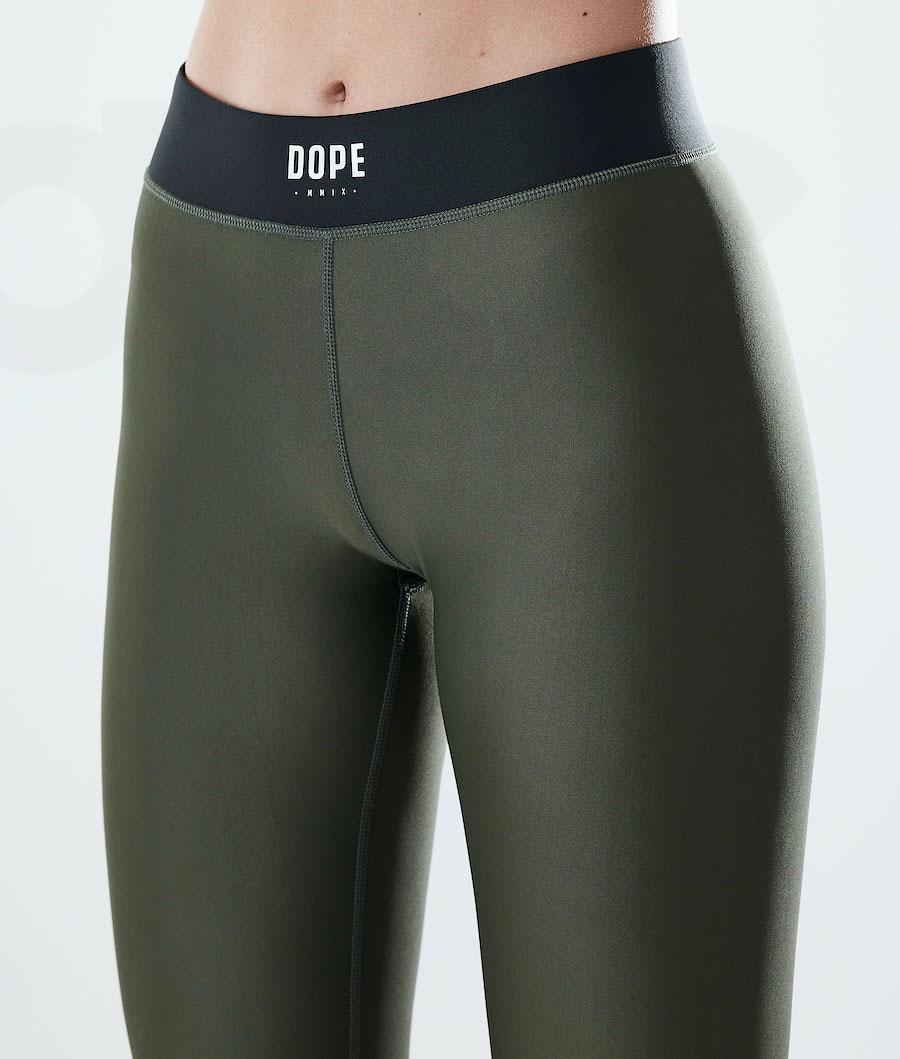 Dope Razor Donna Leggings Verde Oliva Verdi | ITLH3816